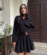 Муслиновый костюм с юбкой MUS-126A680