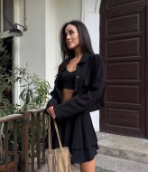 Муслиновый костюм с юбкой MUS-126A680