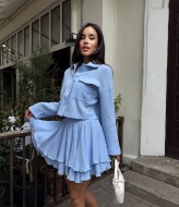 Муслиновый костюм с юбкой MUS-126A680