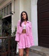 Муслиновый костюм с юбкой MUS-126A680