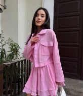 Муслиновый костюм с юбкой MUS-126A680