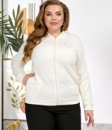 Трикотажна кофта-бомбер  AJ-17190A580