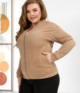 Трикотажна кофта-бомбер  AJ-17190A580