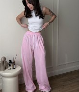 Штани с кружевными лампасами  COB-917A549