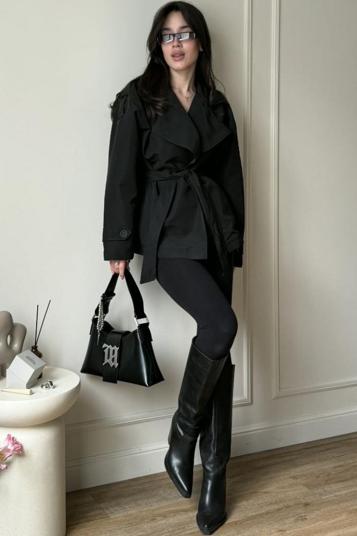 Короткий тренч женский  COB-925A749