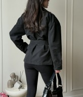 Короткий тренч женский  COB-925A749