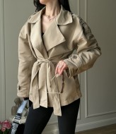 Короткий тренч женский  COB-925A749