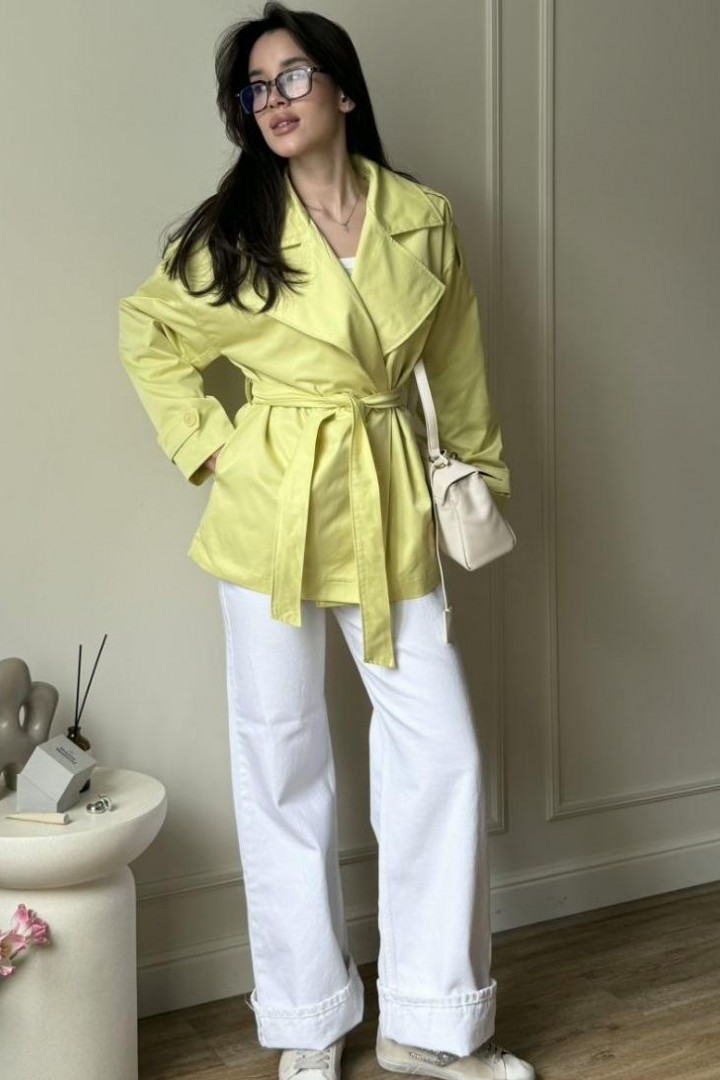 Короткий тренч женский  COB-925A749