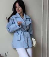 Короткий тренч женский  COB-925A749