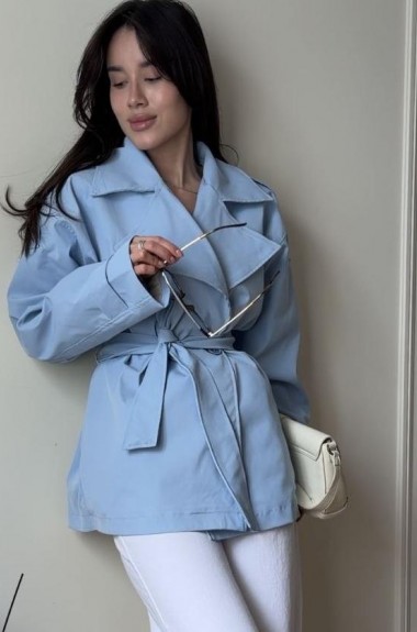 Короткий тренч женский  COB-925A749