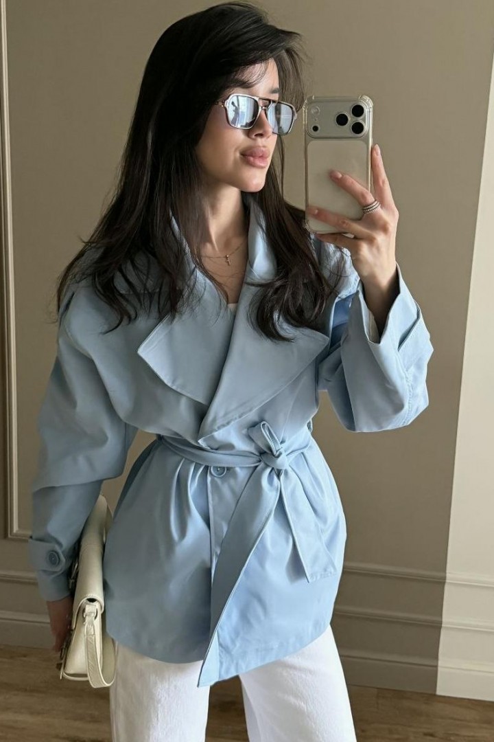 Короткий тренч женский  COB-925A749