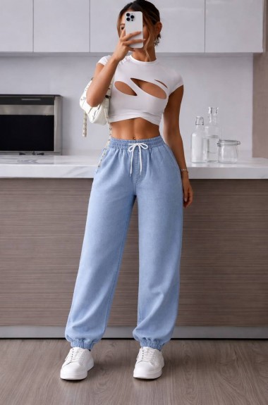 Джинсовые джогеры  JK-2015A450