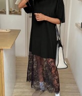 Комбинированное платье  JK-2016A499