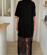 Комбинированное платье  JK-2016A499