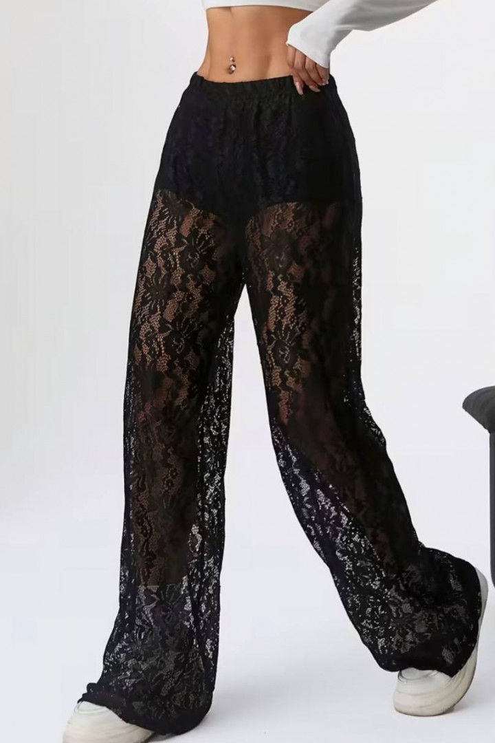 Прозрачные штаны с кружева  JK-2017A450