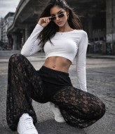 Прозрачные штаны с кружева  JK-2017A450