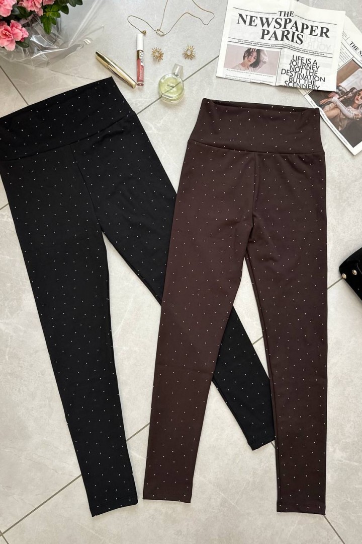 Лосины со стразами  AMU-0073A400