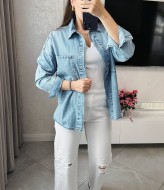 Джинсовая  рубашка женская  AMU-906A899
