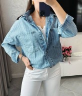 Джинсовая  рубашка женская  AMU-906A899