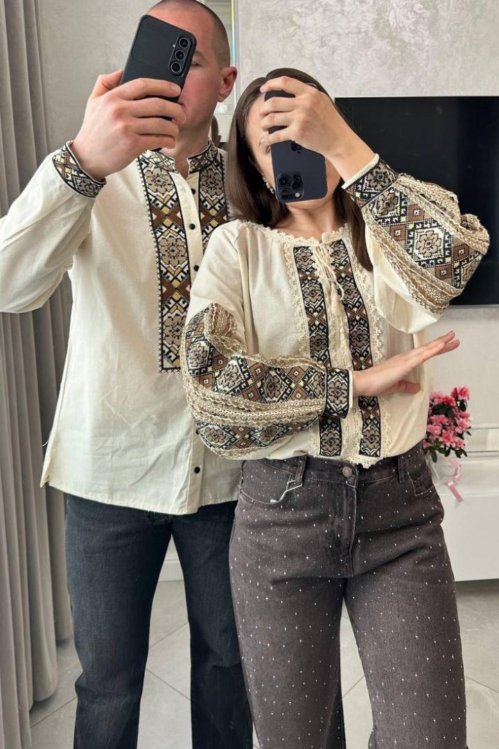 Вышиванка мужская   AMU-5014A780