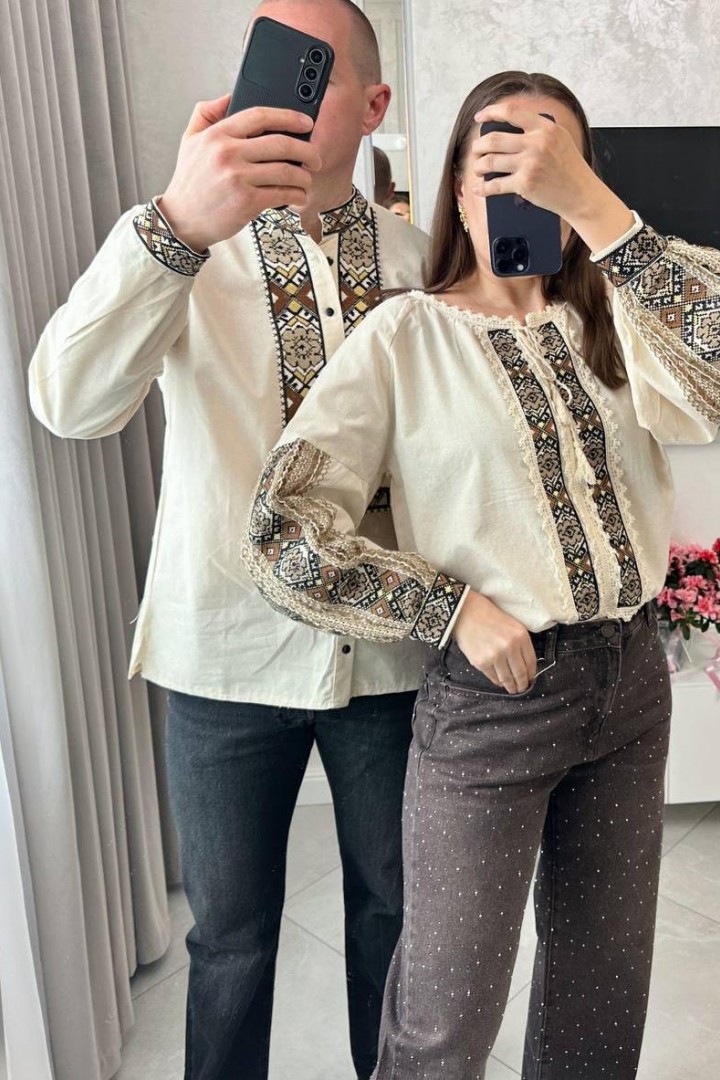 Вышиванка мужская   AMU-5014A780