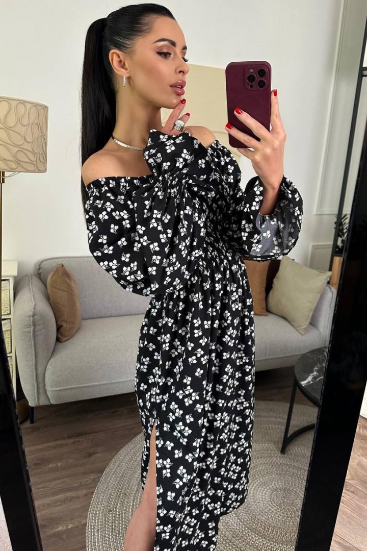 Платье с разрезом  FL-2080A400