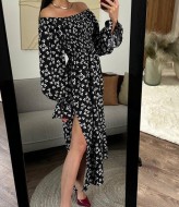 Платье с разрезом  FL-2080A400