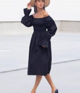 Нежное льняное платье FL-1581A580