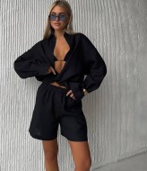 Льняний костюм з шортами FL-2140A600 