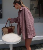 Льняний костюм з шортами FL-2140A600 