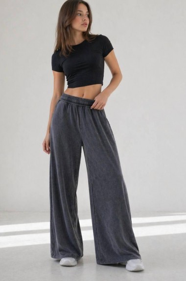 Широкие спортивные  варенки  JK-2023A449