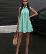 Мятное платье  MB-1069A350