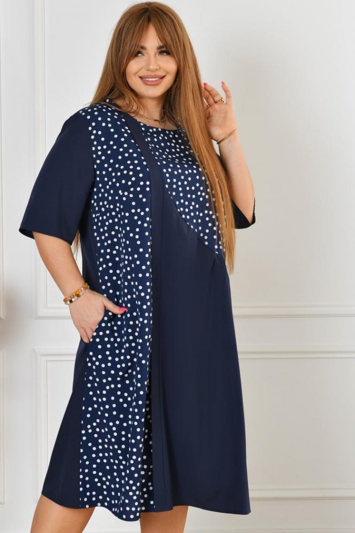 Літня  комбінована сукня  ST-512A450 