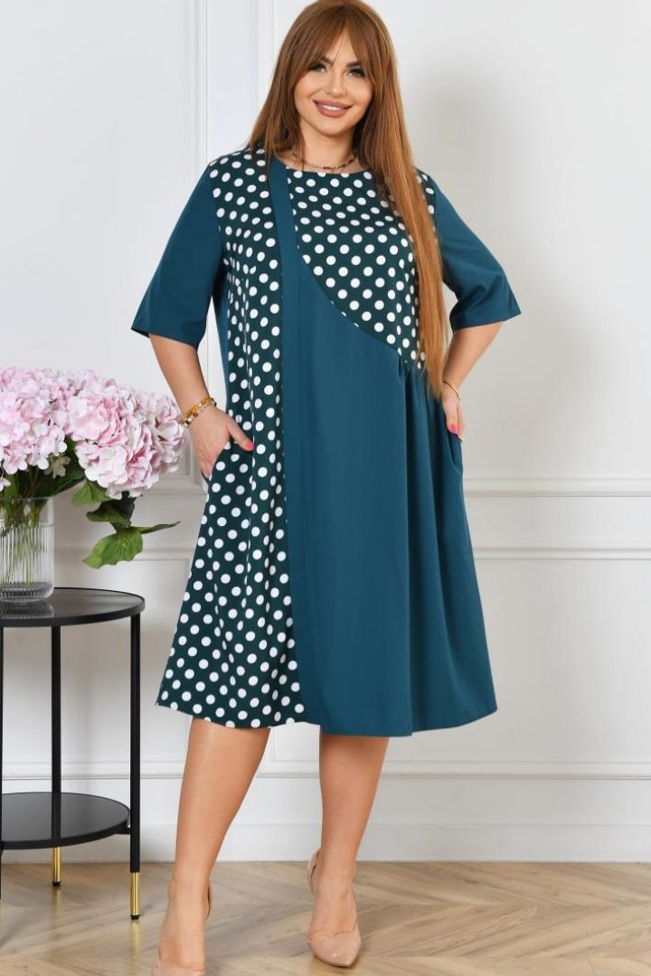 Літня  комбінована сукня  ST-512A450 