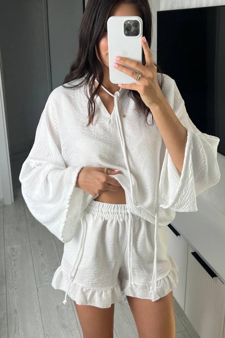 Шорти и блузка широкими рукавами SPL-7091A490