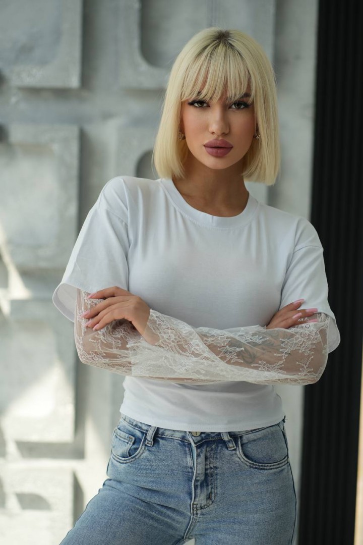 Лонгслів з мереживом SPL-7102A400 