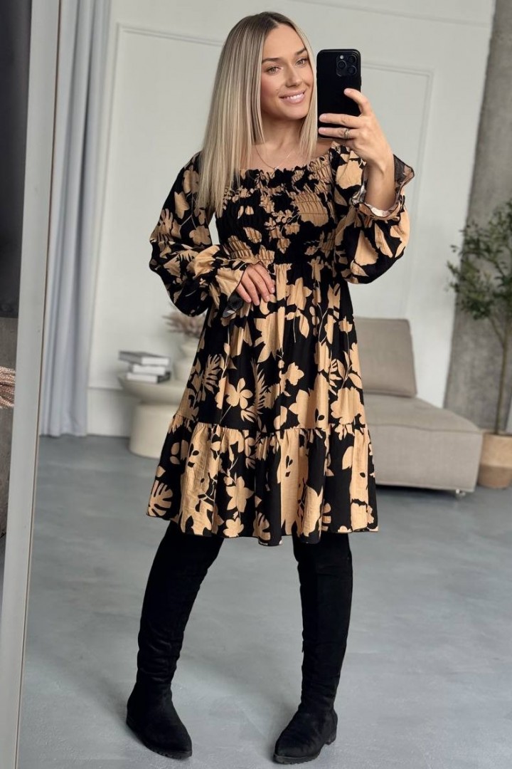 Молодіжна сукня на резинці IMMA-400.1A580