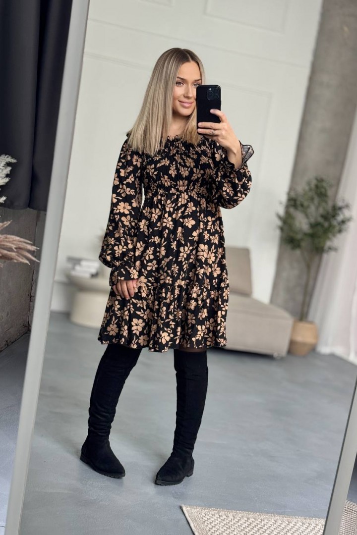 Платье с цветочным принтом IMMA-401.1A580