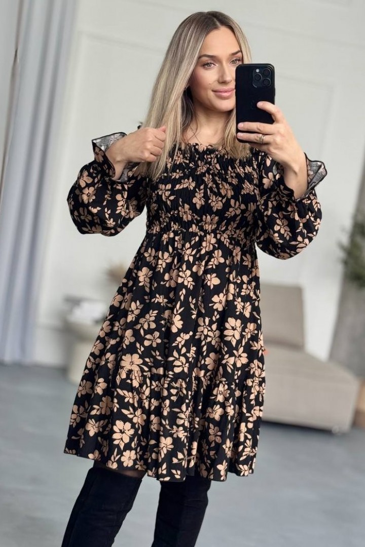 Платье с цветочным принтом IMMA-401.1A580