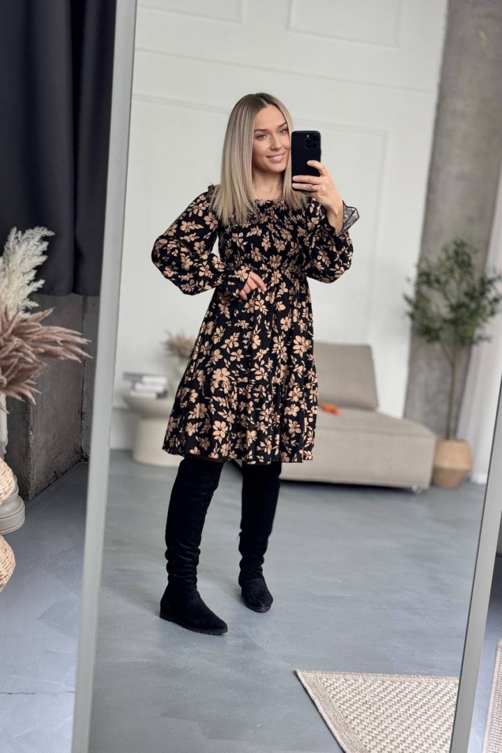 Платье с цветочным принтом IMMA-401.1A580