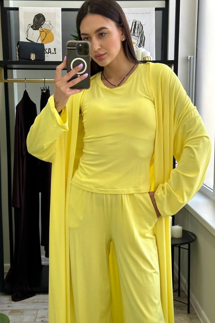 Костюм тройка кардиган, брюки и майка LOU-1526A880