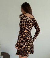 Женское леопардовое платье INNA-565A440