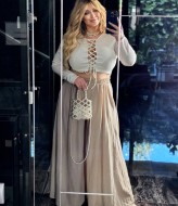 Топ со шнуровкой спереди  INS-336A500