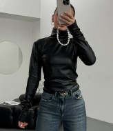 Топ из экокожи DMP-R1878A300