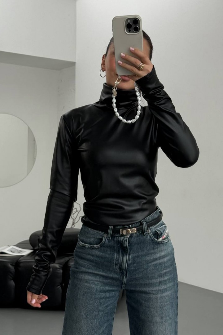 Топ из экокожи DMP-R1878A300