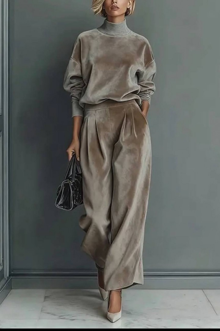 Велюровий брючний костюм EST-5916A690