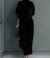 Велюровий брючний костюм EST-5916A690