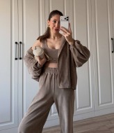 Жіночий прогулянковий костюм трійка ANM-421A700