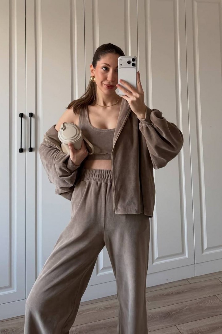 Жіночий прогулянковий костюм трійка ANM-421A700