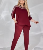 Вечерний брючный костюм для полных женщин IT-1344A600